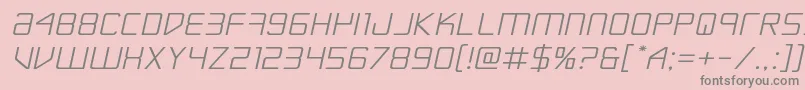 Escapeartistexpandsemital Font – Gray Fonts on Pink Background