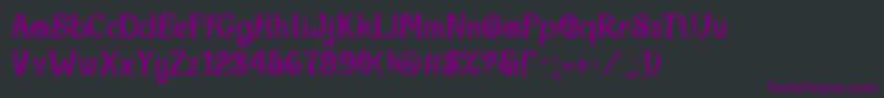 フォントMaracaExtraboldRegular – 黒い背景に紫のフォント