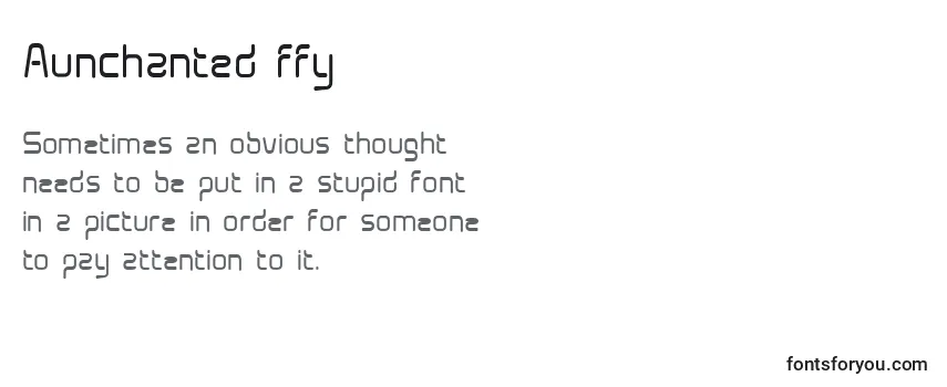 Review of the Aunchanted ffy Font