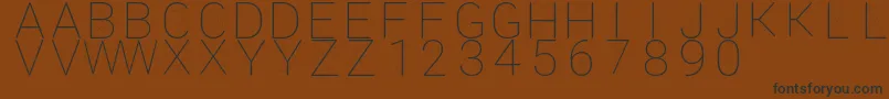 Шрифт Amethyst – чёрные шрифты на коричневом фоне