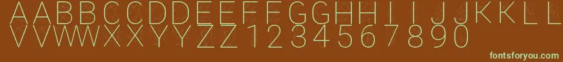 Amethyst-fontti – vihreät fontit ruskealla taustalla