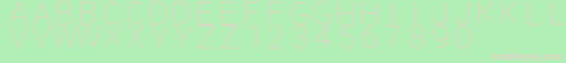 Amethyst-fontti – vaaleanpunaiset fontit vihreällä taustalla