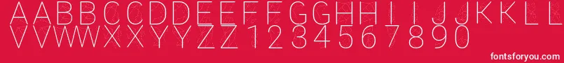 Amethyst Font – White Fonts on Red Background