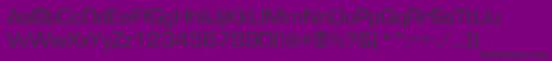 EurostileRoman-fontti – mustat fontit violetilla taustalla
