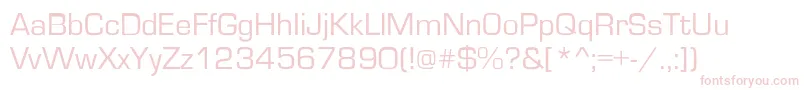EurostileRoman Font – Pink Fonts on White Background
