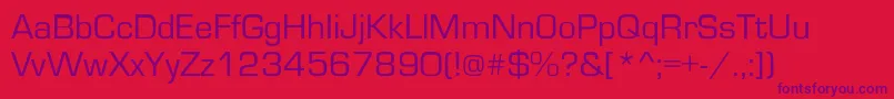 EurostileRoman Font – Purple Fonts on Red Background