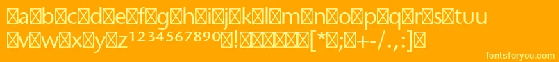 Saiba mais sobre a fonte StonesansstdPhonetic Fonte StonesansstdPhonetic – fontes amarelas em um fundo laranja