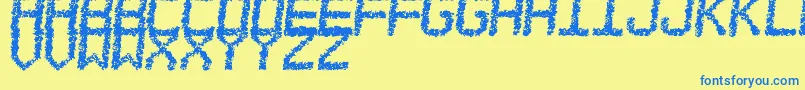 EstoreaTfb Font – Blue Fonts on Yellow Background