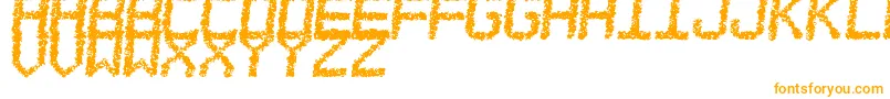 EstoreaTfb-Schriftart – Orangefarbene Schriften auf weißem Hintergrund