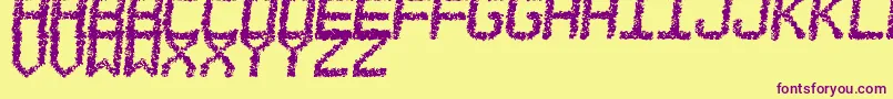 EstoreaTfb Font – Purple Fonts on Yellow Background