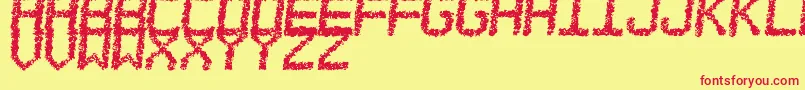 EstoreaTfb Font – Red Fonts on Yellow Background