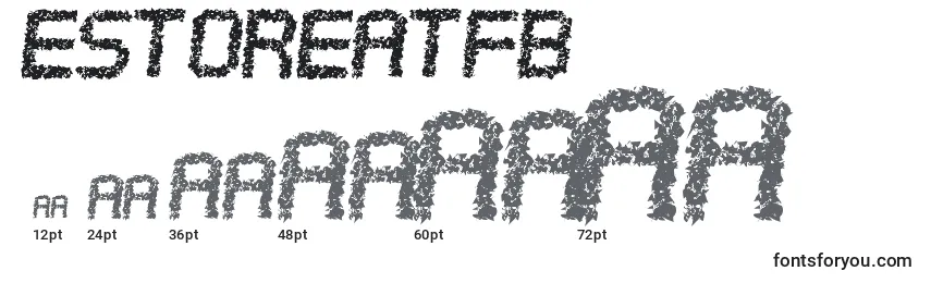 Размеры шрифта EstoreaTfb