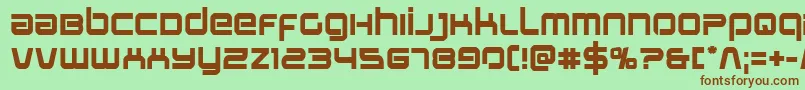 Stareaglebold Font – Brown Fonts on Green Background