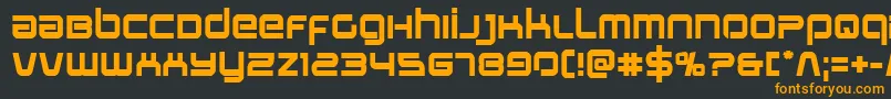 Stareaglebold Font – Orange Fonts on Black Background