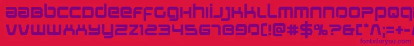 Stareaglebold Font – Purple Fonts on Red Background