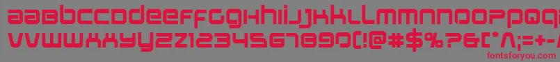 フォントStareaglebold – 赤い文字の灰色の背景