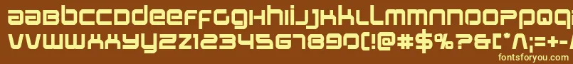 Stareaglebold-fontti – keltaiset fontit ruskealla taustalla