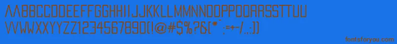 PaxOceaniaRegular Font – Brown Fonts on Blue Background