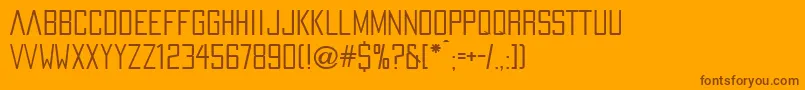 PaxOceaniaRegular Font – Brown Fonts on Orange Background