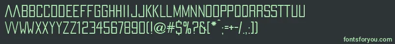 PaxOceaniaRegular Font – Green Fonts on Black Background