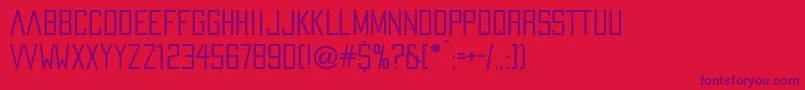 PaxOceaniaRegular Font – Purple Fonts on Red Background