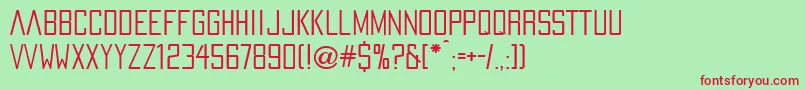 PaxOceaniaRegular Font – Red Fonts on Green Background
