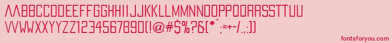 PaxOceaniaRegular Font – Red Fonts on Pink Background