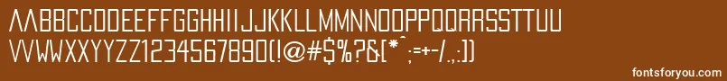 PaxOceaniaRegular Font – White Fonts on Brown Background