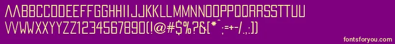 PaxOceaniaRegular Font – Yellow Fonts on Purple Background