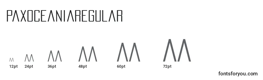 PaxOceaniaRegular Font Sizes
