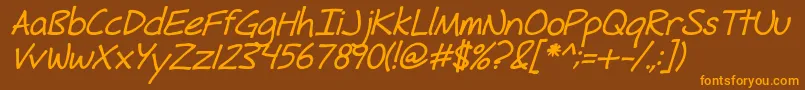 More about FhHyperboleBoldItalic Font FhHyperboleBoldItalic Font – Orange Fonts on Brown Background