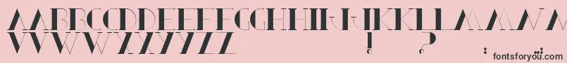 BerbelSerif Font – Black Fonts on Pink Background