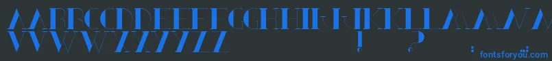 BerbelSerif Font – Blue Fonts on Black Background