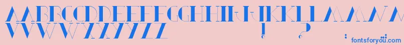 BerbelSerif Font – Blue Fonts on Pink Background