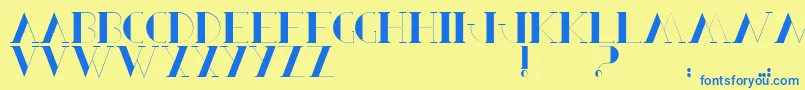 BerbelSerif Font – Blue Fonts on Yellow Background