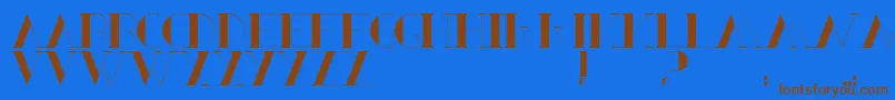 BerbelSerif-fontti – ruskeat fontit sinisellä taustalla