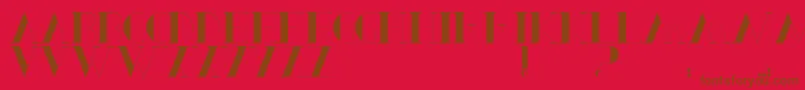 BerbelSerif Font – Brown Fonts on Red Background