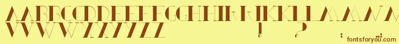 BerbelSerif Font – Brown Fonts on Yellow Background