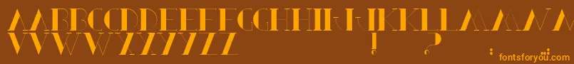 BerbelSerif Font – Orange Fonts on Brown Background