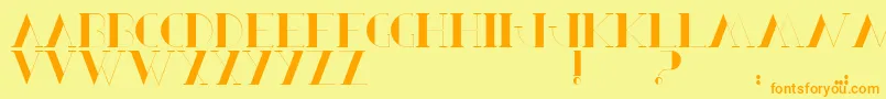 BerbelSerif Font – Orange Fonts on Yellow Background