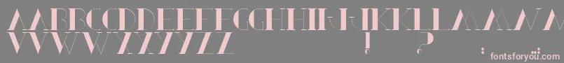 BerbelSerif Font – Pink Fonts on Gray Background