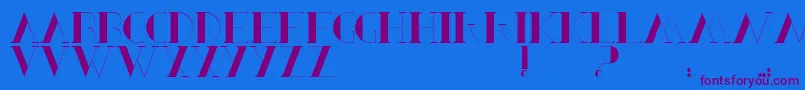 BerbelSerif Font – Purple Fonts on Blue Background