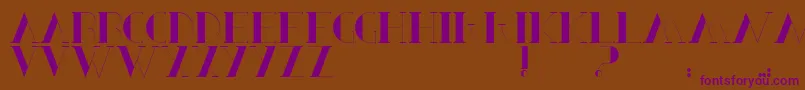 BerbelSerif Font – Purple Fonts on Brown Background