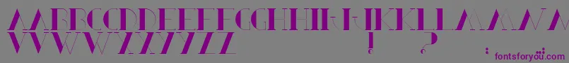 BerbelSerif-Schriftart – Violette Schriften auf grauem Hintergrund