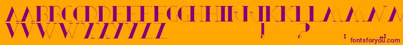 BerbelSerif Font – Purple Fonts on Orange Background