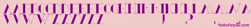 BerbelSerif Font – Purple Fonts on Pink Background