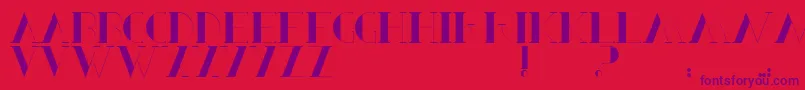 BerbelSerif Font – Purple Fonts on Red Background