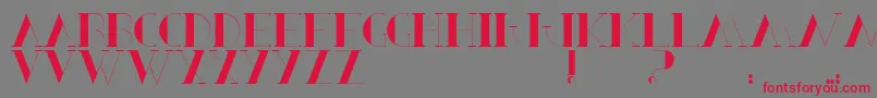 Police BerbelSerif – polices rouges sur fond gris