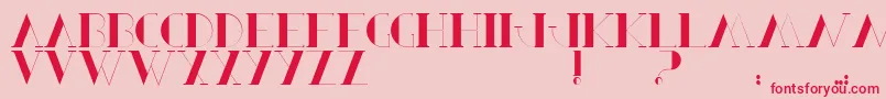 BerbelSerif Font – Red Fonts on Pink Background