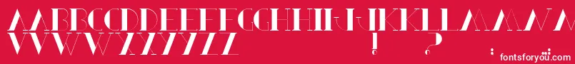 BerbelSerif Font – White Fonts on Red Background